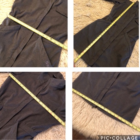 Bench brand Jacket-M-Charcoal-ZipUp-Higher Neck-Longer Length-Fitted-Lightweight - Picture 12 of 16